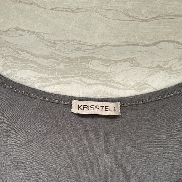Krisstell gray fitted and flowy tunic - Picture 4 of 4